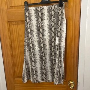 Snake Print Skirt
